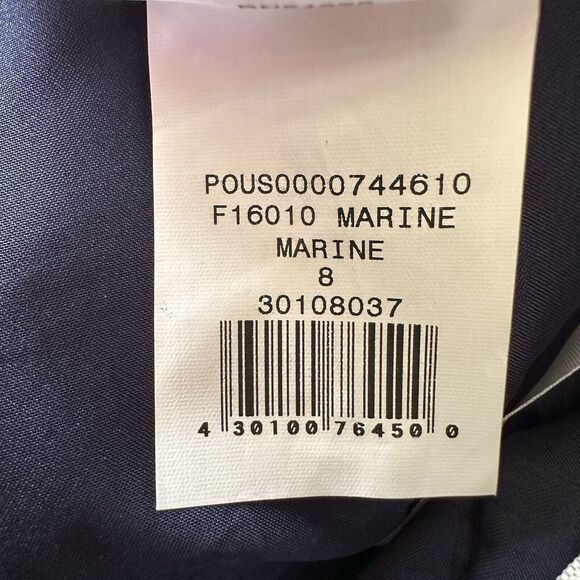 David’s Bridal Marine Blue Lace Bridesmaid Strapless Dress Short Cocktail Size 8 - Picture 8 of 8